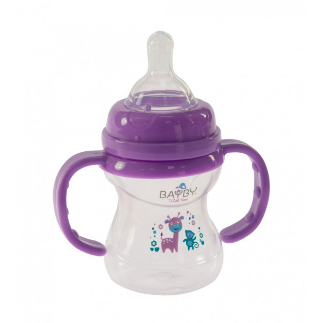 Small bottle for feeding of Bayby BFB6105 of 150ml 6 m + violet (BFB6105)