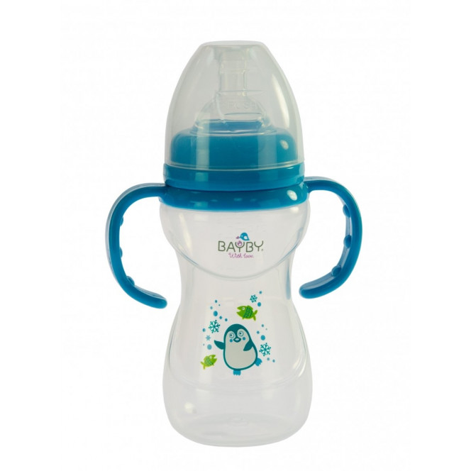 Small bottle for feeding of Bayby BFB6106 of 240ml 6 m + blue (BFB6106)