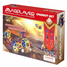 Конструктор Magplayer магнитный набор 66 эл. MPA-66