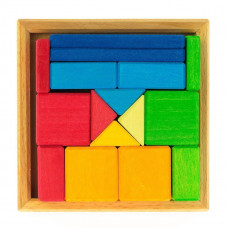 Designer wooden Nic Multi-colored square (NIC523343)