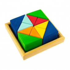 Designer wooden Nic Multi-colored triangle (NIC523345)