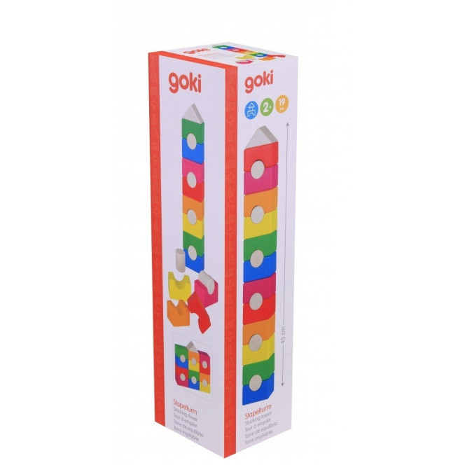 Designer wooden goki Iridescent tower (58587)