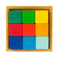 Designer wooden Nic Multi-colored cube (NIC523348)