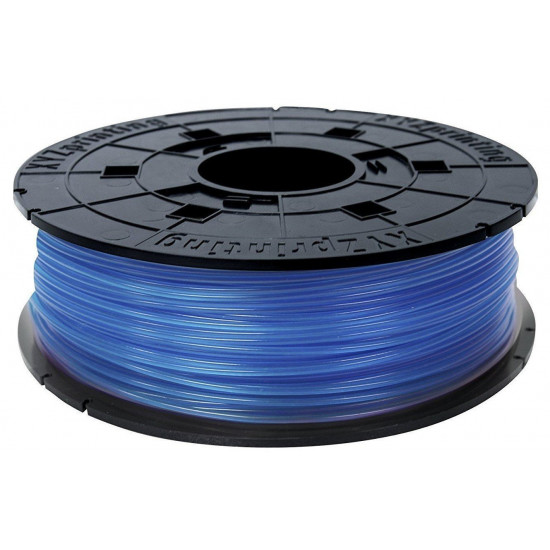 The coil with XYZprinting 1.75mm/0.6kg PLA Filament thread Transparent Blue