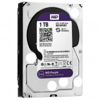 Жесткий диск внутренний WDC HDD SATA 1TB 6GB/S 64MB/PURPLE (WD10PURZ)