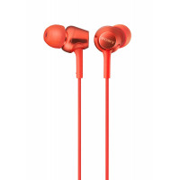 Sony MDR-EX255AP mic red earphones