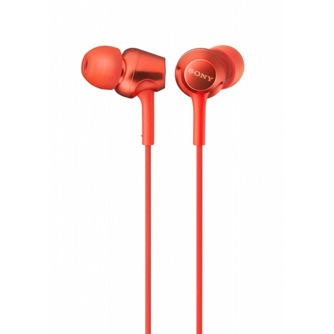 Sony MDR-EX255AP mic red earphones