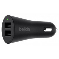 Belkin Metallic Dual USB Black car charger