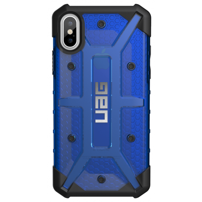 Чехол UAG для iPhone X Plasma Cobalt Blue Transparent