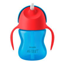 AVENT cup with a tubule of 210 ml. 9+ blue (SCF796/01)