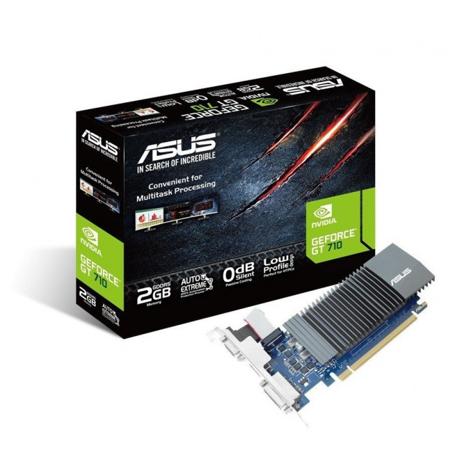 Video card of ASUS GeForce GT710 2GB DDR3 Silent (GT710-SL-2GD5)