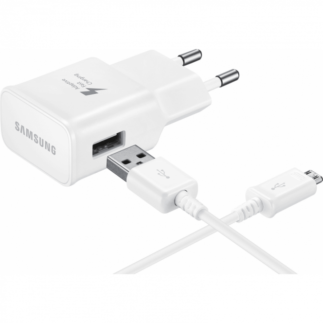 Network Samsung EP-TA20 Fast Charger + microUSB Cable White charger