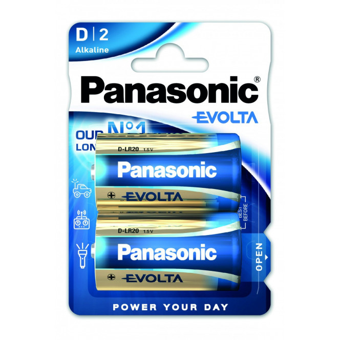 Panasonic EVOLTA D BLI 2 ALKALINE battery (LR20EGE/2BP)