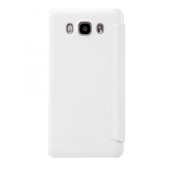 NILLKIN cover for Galaxy J7 2016 J710 Sparkle Leather PU White