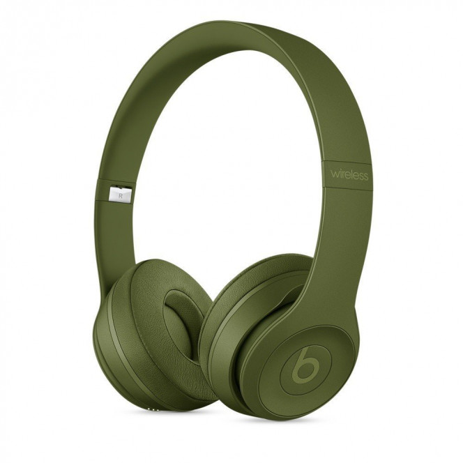 Bluetooth Beats Solo3 Wireless On-Ear Neighborhood Collection Turf Green earphones (MQ3C2ZM/A)