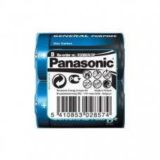 Батарейка Panasonic GENERAL PURPOSE R20 TRAY 2 ZINK-CARBON (R20BER/2P)