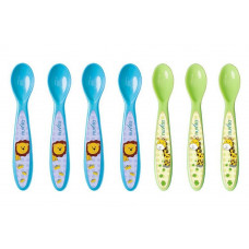 Set of spoons Nuvita of 6 m + 7 pieces. Blue and lime (NV1410Blue)