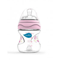 Small bottle for feeding of Nuvita Mimic of 150 ml. 0 m + Antikolikovaya, pink (NV6010Pink)