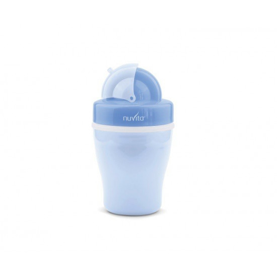 Children's feeder of Nuvita of 18 m + 200 ml. with a tubule Blue (NV1436Blue)