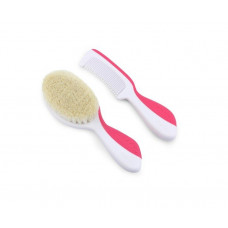 Set on child care of Nuvita of 0 m + Pink a hairbrush and a brush of NV1137Pink