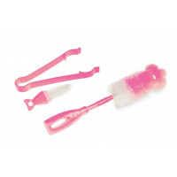 A set of brushes for Nuvita small bottles Pink (NV1485Pink)