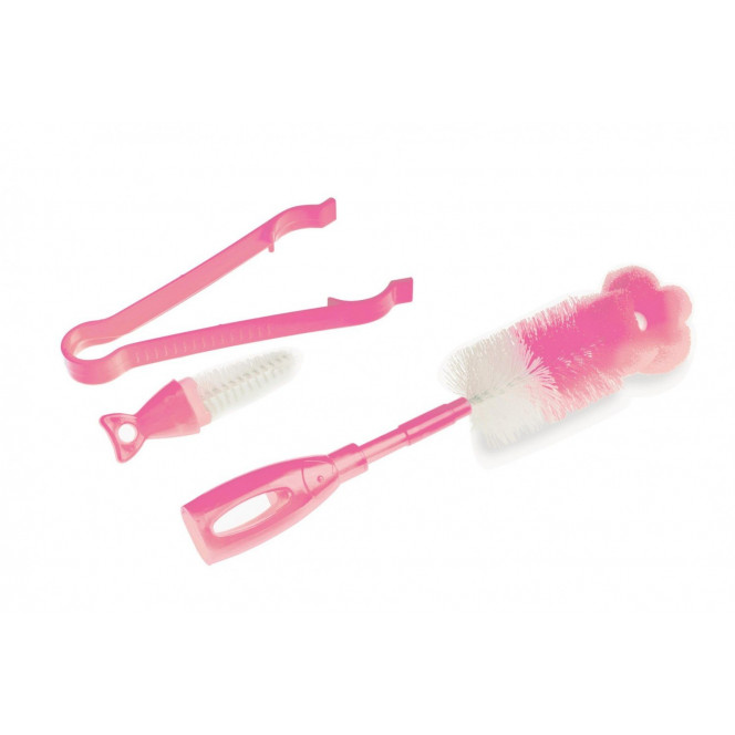 A set of brushes for Nuvita small bottles Pink (NV1485Pink)