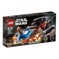 The designer of the LEGO Star Wars Fighter of A Type against the LED (75196) noise-free fighter