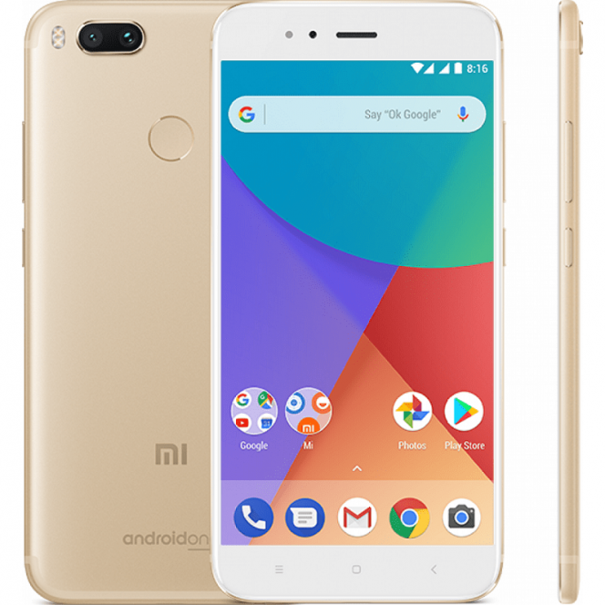 Xiaomi Mi A1 Gold smartphone