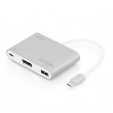 DIGITUS USB Type-C to DisplayPort/USB 2.0/Type-C adapter