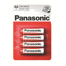 Батарейка Panasonic Red Zinc AA Zinc-Carbon 4 шт (R6REL/4BPR)