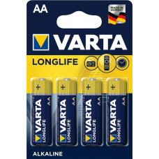 Батарейка Varta Longlife AA Alkaline 4 шт. (04106101414)