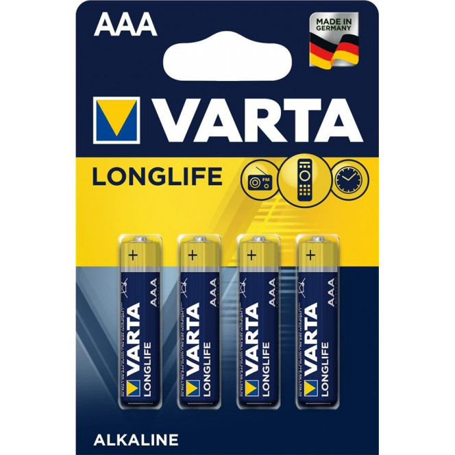 Varta Longlife AAA Alkaline battery of 4 pieces (04103101414)