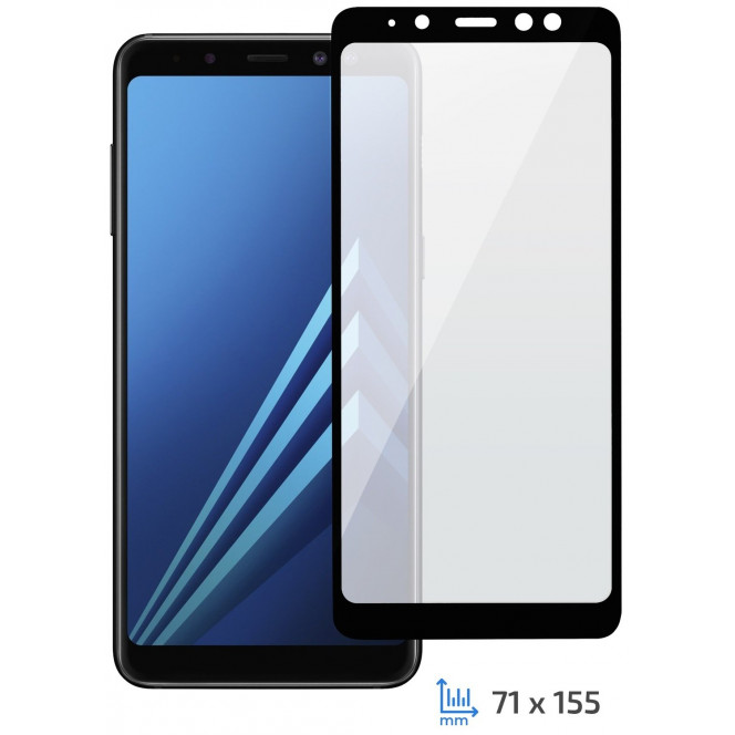 Glass 2E for Galaxy A8 + 2018 (A730) 2.5D Black Border