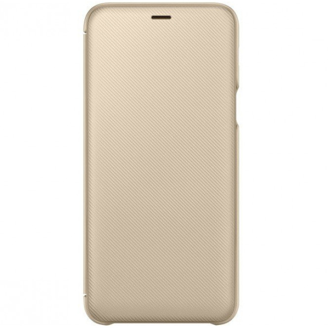 Чехол Samsung для Galaxy A6+ 2018 (A605) Flip Wallet Gold