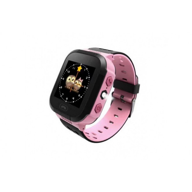 Children's watch phones with the GPS GOGPS ME K12 tracker pink (K12PK)