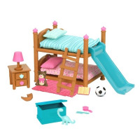 The game Lil Woodzeez set the Bunk bed for the childrens room (6169Z)