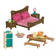 Game Bedroom set Lil Woodzeez and dining room (6127Z)