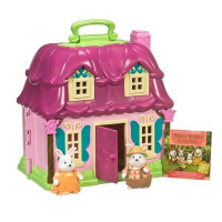 Game Lil Woodzeez set Flower house and Family of Rabbits (6103M)