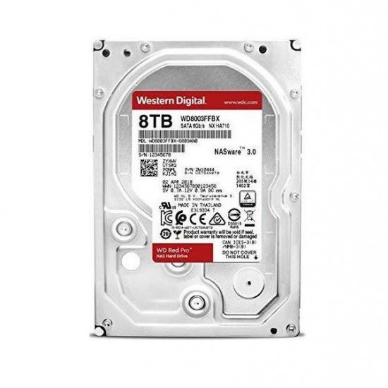 Жорсткий диск внутрішній WD 3.5 SATA 3.0 8TB 7200rpm Red Pro (WD8003FFBX)