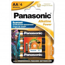 Батарейка Panasonic ALKALINE POWER AA BLI 4 Sticker (LR6REB/4BPSCDS)