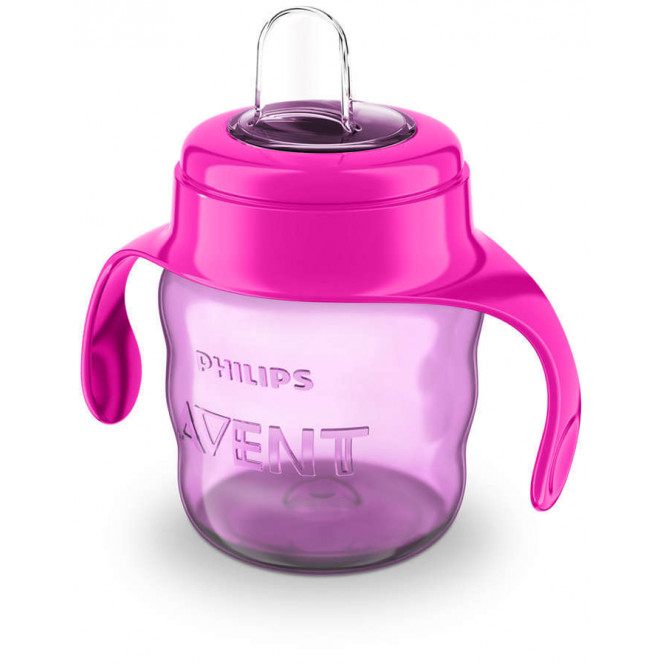 Avent no-spill cup with a soft nose of pink 200 ml 6+ 1 pieces (SCF551/03)