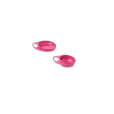 Plate for feeding of Nuvita Easy Eating of 2 pieces deep and small, Pink (NV8461Pink)