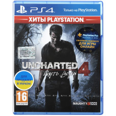 Игра Uncharted 4: Путь вора (PS4, Русская версия)