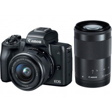 CANON EOS M50 camera + 15-45 IS STM + 55-200 IS STM Black (2680C054)