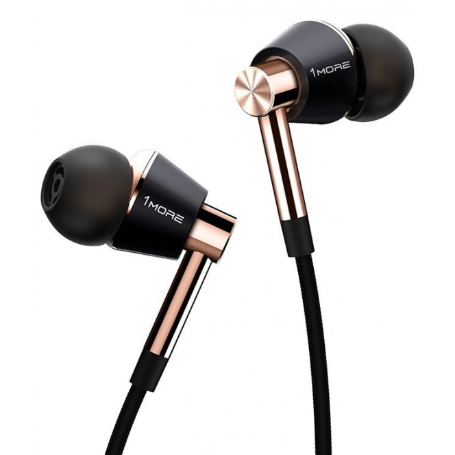 Earphones 1MORE E1001 Triple Driver Mic Gold