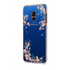 Cover of Spigen for Galaxy A8 2018 (A530) Liquid Crystal Blossom Nature