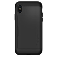 Чехол Spigen для iPhone X Slim Armor CS Black