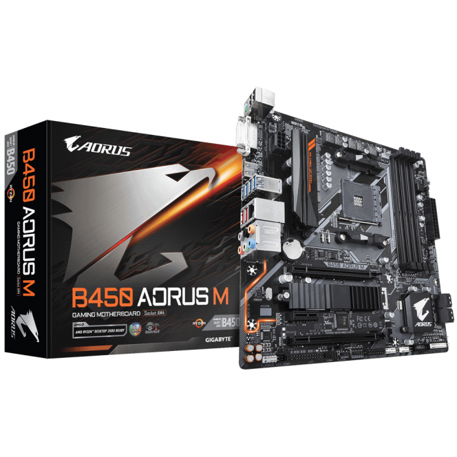 Maternal GIGABYTE B450 AORUS M board