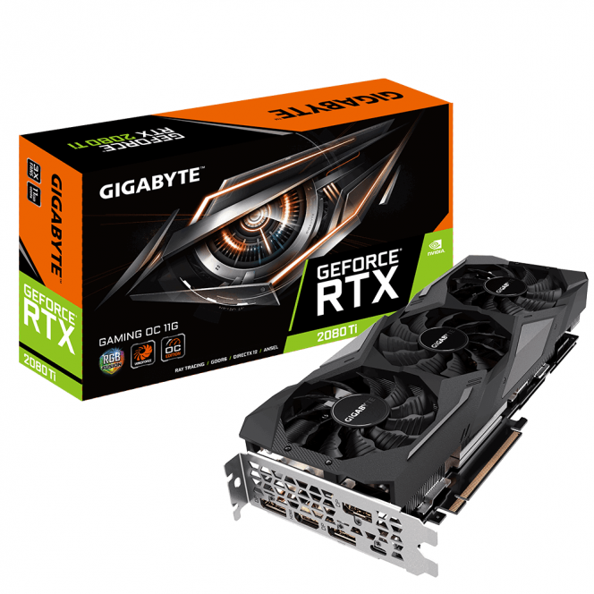 Video card GIGABYTE GeForce RTX2080 Ti 11GB of GDDR6 Gaming OC (GV-N208TGAMING_OC-11GC)