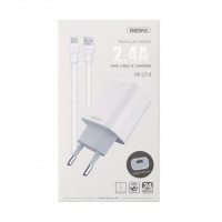 Network charger Remax RP-U14 Traveller + Type-C Cable White